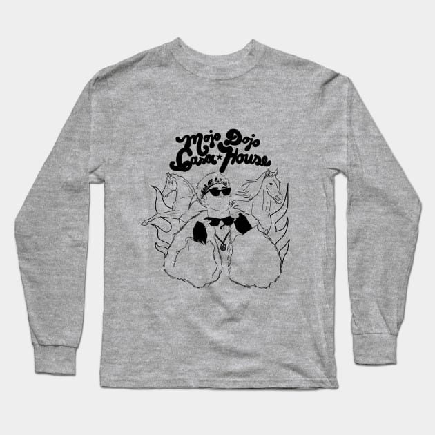 Mojo dojo casa house lineart Long Sleeve T-Shirt by shop the stan